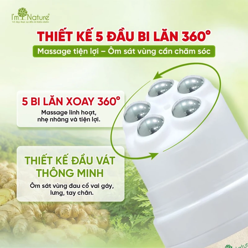 5 bi lăn 360 độ và đầu vát thông minh